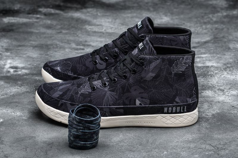 Nobull Oasis Canvas Mid Black | 76314BZDY