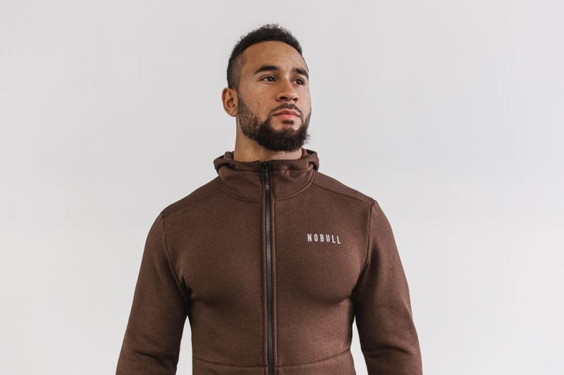 Nobull Performance Zip-Up Brown | 58936FSME