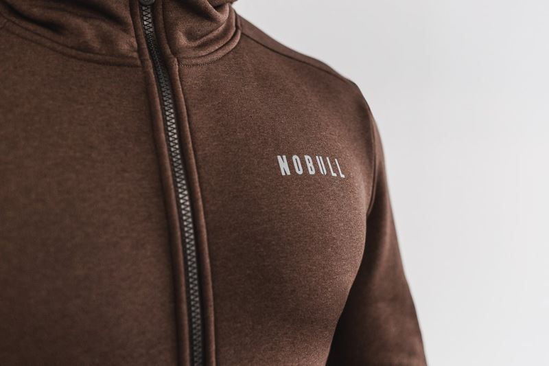 Nobull Performance Zip-Up Brown | 58936FSME