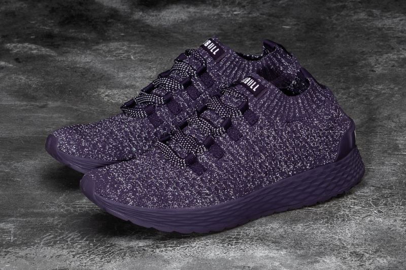 Nobull Plum Reflective Knit Purple | 97354DEMR