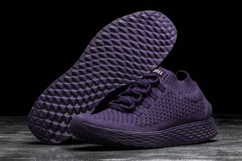 Nobull Plum Reflective Knit Purple | 97354DEMR