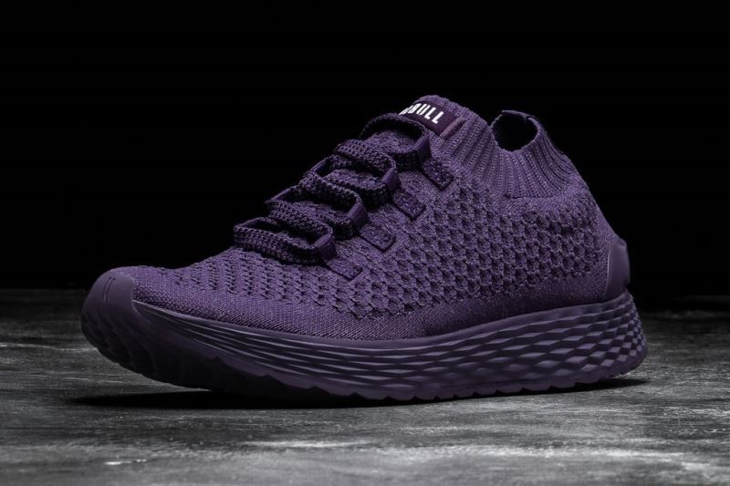 Nobull Plum Reflective Knit Purple | 97354DEMR