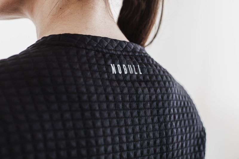 Nobull Quilted Crew Black | 38597DGLZ