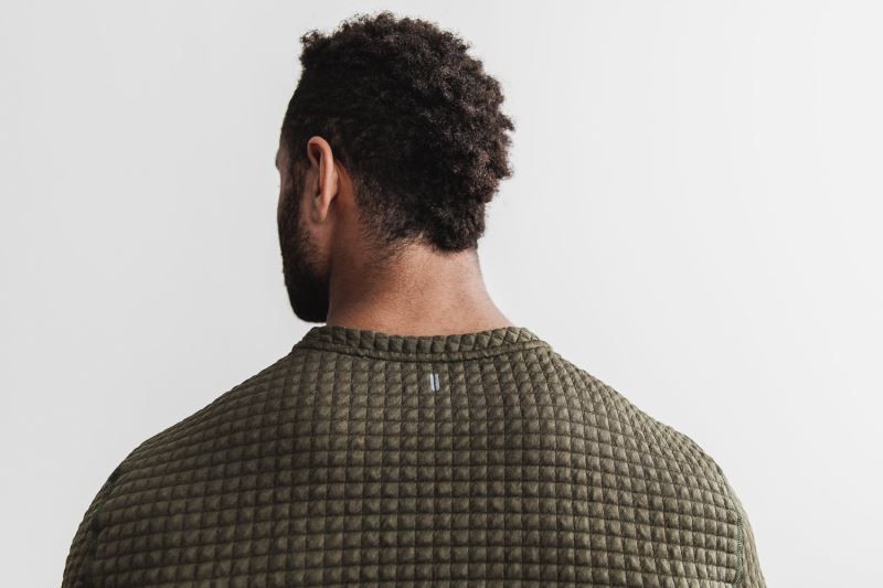 Nobull Quilted Crew Green | 46012GRCH