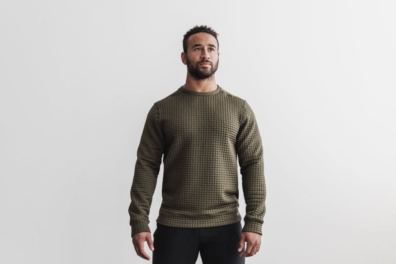 Nobull Quilted Crew Green | 46012GRCH