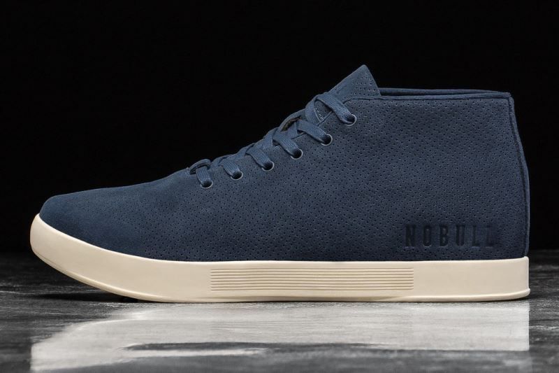 Nobull Suede Mid Navy White | 73814LUGS