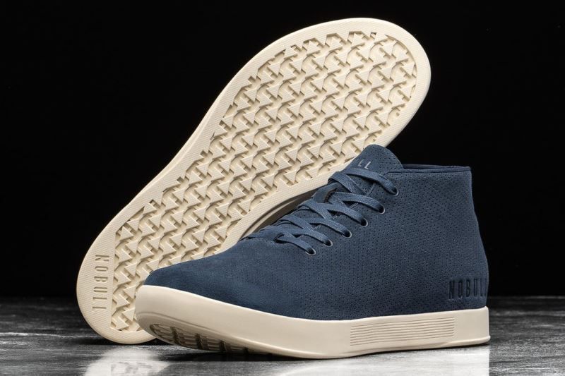 Nobull Suede Mid Navy White | 73814LUGS