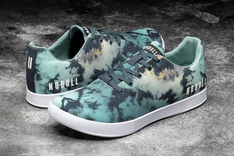 Nobull Tie-Dye Canvas Turquoise | 54867HJRT