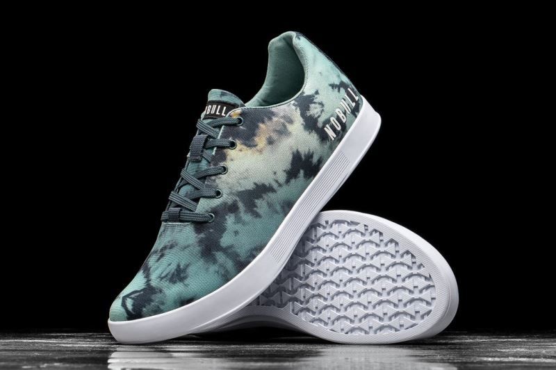 Nobull Tie-Dye Canvas Turquoise | 54867HJRT