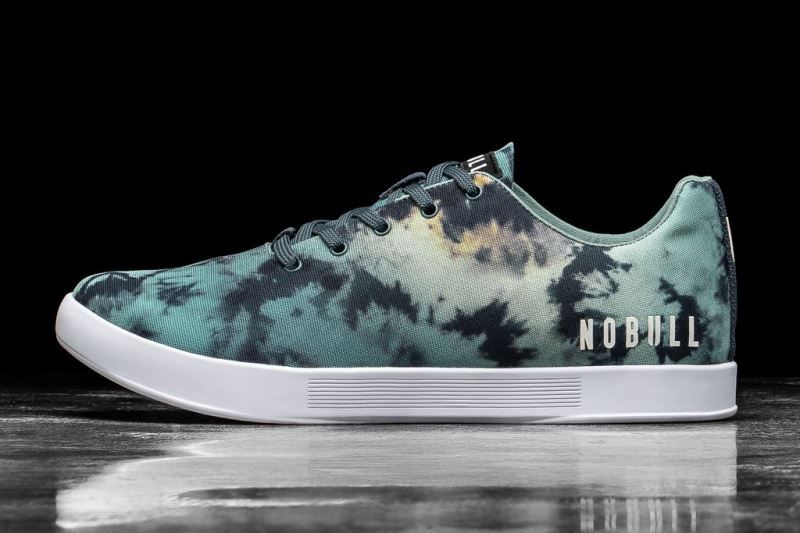 Nobull Tie-Dye Canvas Turquoise | 54867HJRT