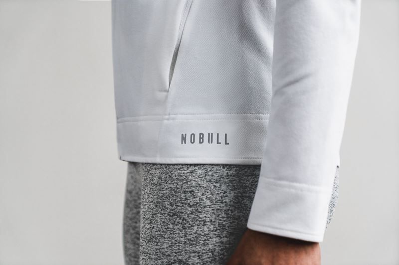 Nobull Twill Zip-Up White | 16839RYBA