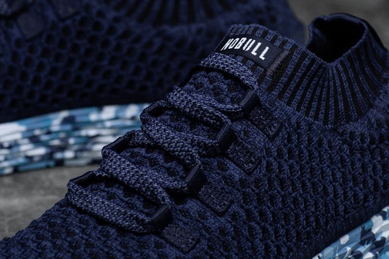 Nobull Wild Knit Navy | 01473DAEH